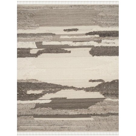Safavieh Kenya Hand Knotted Large Rectangle Area RugIvory & Grey 8 x 10 ft. KNY224A-8